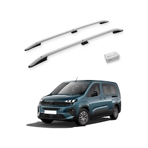 Turtle Peugeot Rifter 2019-2025 / Kısa Şasi Tavan Çıtası Crown Gri