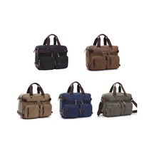 Gündelik Tuval Üç Amaçlı İş Evrak Çantası Bilgisayar Çantası Mavi Wx Mavi