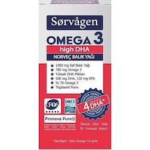 Sorvagen Omega 3 High Dha Norveç Balık Yağı 50   Kapsül