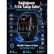 Akıllı Saat Wireless Şarj Yüksek Çözünürlüklü Müzik Dinleme Sesli Cevaplama Yeni Nesil - Lisinya
