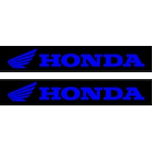 Honda Motorcu Boru Sticker Set Mavi