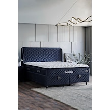 Baklava Lüks Yatak Baza Ve Başlık Seti 100x200 Cm Tek Kişilik Çok Sert Yatak Antrasit Baza Başlık