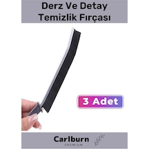 Pratik Çok Amaçlı Temizlik İnce Banyo Mutfak Derz Arası Detay Temizlik Fırçası 3 Adet
