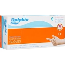 Dolphin Pudrasız Lateks Muayene Eldiveni Small 100'lü