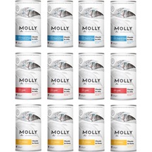 Molly 3 Çeşit Karma Kedi Konservesi 400 G X 12 Adet