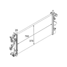 MGA 80107 Su Radyatörü Ducato 06- 2.3 Jtd