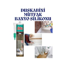 100d Şeffaf Duşakabin Silikonu 280 Gr - Küf Tutmaz Mastik-kararmayan Silikon