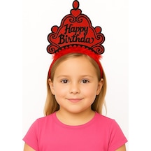 Kırmızı Happy Birthday Prenses Tacı Doğum Günü Taç Aksesuarı Arbltgs5304x1sxıoeh