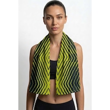 Sports Dijital Baskılı 50x100 Cm Spor Havlusu Sport3 Yeşil