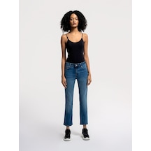 LOFT Mom Slim Fit Kadın Pantolon Lf2036263 Q1.v1 Denim
