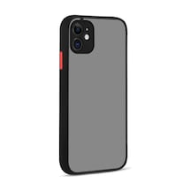 Apple Uyumlu iPhone 11 Kılıf Zore Hux Düğme Ve Kapak Zıt Renk Kılıf