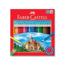 Faber Castell Okul Boyama Seti 24 Renk Kuru Boya Ve 20 Renk Grip Keçeli Kalem Çok Renkli