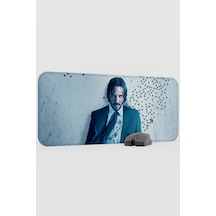 John Wick V4 70x30 Xl Gaming Kauçuk Kaymaz Taban Mouse Pad Fare Altlığı
