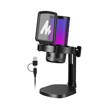 Pc İçin Usb Mikrofon, Sessiz Düğmeli Rgb Oyun Mikrofonu, Gürültü Önleyici Kondenser Mikrofon, Akış, Podcast, Kayıt, Sohbet İçin Kazanç Topuzlu Ps5/ps4/mac, Dgm20 İle Uyumlu