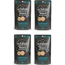 Schesir After Dark Tavuk Ve Bıldırcın Yumurtalı Pouch Mousse Kedi Yaş Mama 80 Gr. X 4 Adet
