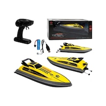Uzaktan Kumandalı Şarjlı Sürat Teknesi Mx-0057-6 Sarı