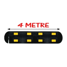 Kauçuk Kasis Trafik Yol Kasisi Hız Kesici Kauçuk Şaseli Kasis 4 Metre 50x40 Cm