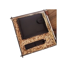 Cüzdan Anahtarlık Ahşap Kutulu Set