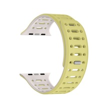 Apple Watch 44mm Uyumlu Krd-124 Silikon Kordon Strap Kayış - Sarı
