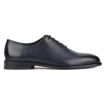 Shoetyle - Lacivert Deri Bağcıklı Erkek Klasik Ayakkabı 250-5001-829-lacivert