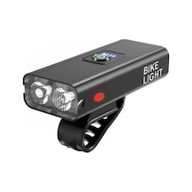 Xbyc 6051 120 Lumen Usb Şarjlı Bisiklet Ön Lamba Aydınlatma Mat Siyah - Sarı