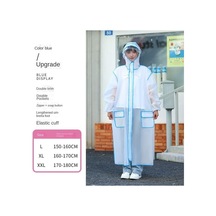 Erkekler Ve Kadınlar İçin Yeni Yağmurluklar Yağmur Fırtınası Kalınlaşmış Uzun Tam Vücut Yetişkin Bisiklet Yürüyüş Elektrikli Araç Yağmur Panço Mavi