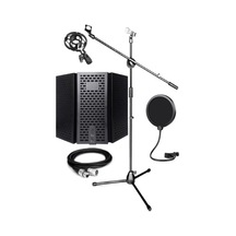 Pf-30x Mikrofon Standı Yalıtım Paneli Xlr Kablo Pop Filter