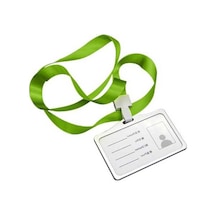 Ulzyvf Yatay Alüminyum Kartlık - İş Kartı Ve Kimlik Askılı Taşıyıcı Yeşil Yeşil