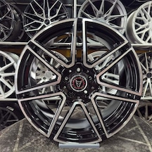 19 İnç 5x112 Mercedes E200 C200 Siyah Elmas Kesim Jant 4 Adet