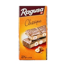 Ragusa Bütün Fındıklı Pralin Dolgulu Çikolata Kaplı Bar 100 G - 4 Adet Tarı