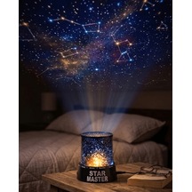 Star Projektör Gece Lambası Tavana Yıldız Yansıtan Led Işık Resimdeki