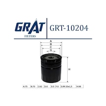 GRAT 10204 Yağ Filtresi Murat 131 SLX Palio 1.6 16V 1.4 Albea 1.2 -01 1.6 16V Tempra 1.6Ie Tipo 1.4Ie Uno Marea 1.6 16V Brava Bravo