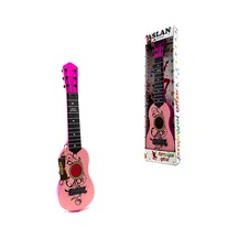 Oyuncak Gitar Metal Telli İspanyol Gitar Pembe