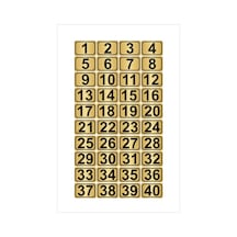 Metal Kapı,Masa,Dolap Numarası 10Cmx15Cm 40 Adet (1…40) (429037572)