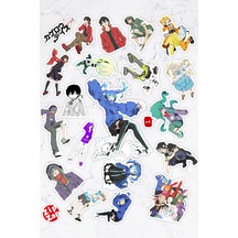 Kagerou Project Mekakucity Actors Anime Sticker Paketi 20 Sticker Çok Renkli