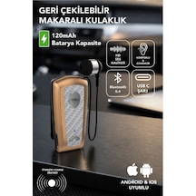 Lkb-38 Bluetooth Kulaklık V5.4, Geri Çekilebilir Makaralı, 1440 Saat Bekleme, Hd Ses, Gürültü Engelleme