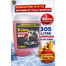 60 Kat Sulandırılabilir Konsantre Oto Ve Motosiklet Şampuanı Pembe
