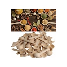 Bambu Baharat Ve Reçel Kaşığı 6 Adet Çok Renkli