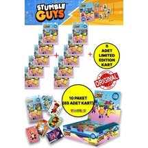 Panini Stumble Guys Koleksiyon Kartları- Çoklu Set - 10 Paket 60 Adet Kart + 5 Limited Edition Kart