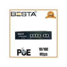 6 Port Poe Switch 10/100 Mbps Masaüstü 4 Port Poe Bst620