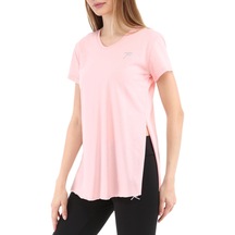 Kappa Raru Kadın %100 Pamuk T-Shirt Fragum Pembe (541474814)