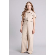 Defacto Gabardin Tulum Kız Çocuk H0718a826spbg791 Bej-bg791