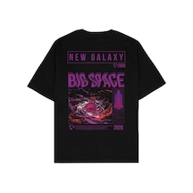 Adrift Big Space Siyah Oversize Unisex T-shirt Siyah