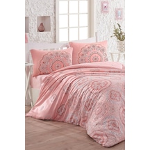 Taç Kristal Şehriban Light Collection Çift Kişilik Nevresim Takımı Pudra Pudra