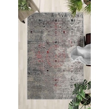 Kaymaz Taban Yıkanabilir Halı Mutfak, Salon, Yatak Odası İçin Modern Dijital Baskı Halı Slnhalı58 - 232 Çok Renkli