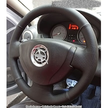 Dacia Logan Araca Özel Deri Direksiyon Kılıfı Noktalı Düz