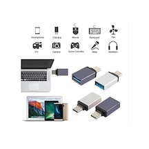 Syrox Type C Usb 3.1 To Usb 3.0 Dönüştürücü Otg Çevirici Adaptör Metal Macbook, İpad Air 2020, İpad Pro, Surface Pro, Xps Ve Daha Fazlası İle Uyumlu- Usb To Usb C Adapter, Up 5gbps