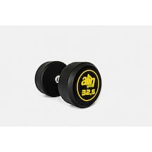 Alinsport Alin Sport 32.5 Kg Kauçuk Kaplı Profesyonel Olimpik Dumbbell Dambıl Sarı