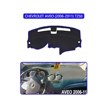 Chevrolet Aveo 2006-2011 T250torpido Koruma Halısı Mavi Kenar