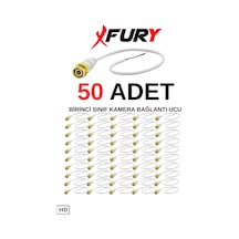 Fury 50 Adet A Kalite Kablolu Hazır Bnc Kablolu Konnektör